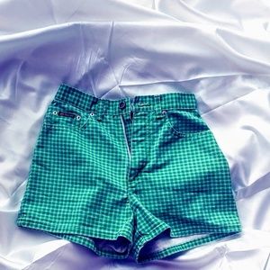 Route 66 Vintage gingham 90s shorts